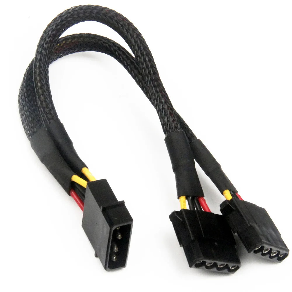 Molex один на два больших 4-контактного порта D-типа, один разделенный на два шнура питания D-типа, большой шнур питания 4P, 20 см
Molex один на два больших 4-контактного порта D-типа, один разделенный на два шнура питания D-типа, большой шнур питания 4P, 20 см