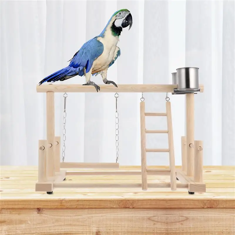 1 Set Bird Play Stand Playground Wood Gym Playpen Exercise Play Standing Stick
1 Set Bird Play Stand Playground Wood Gym Playpen Exercise Play Standing Stick