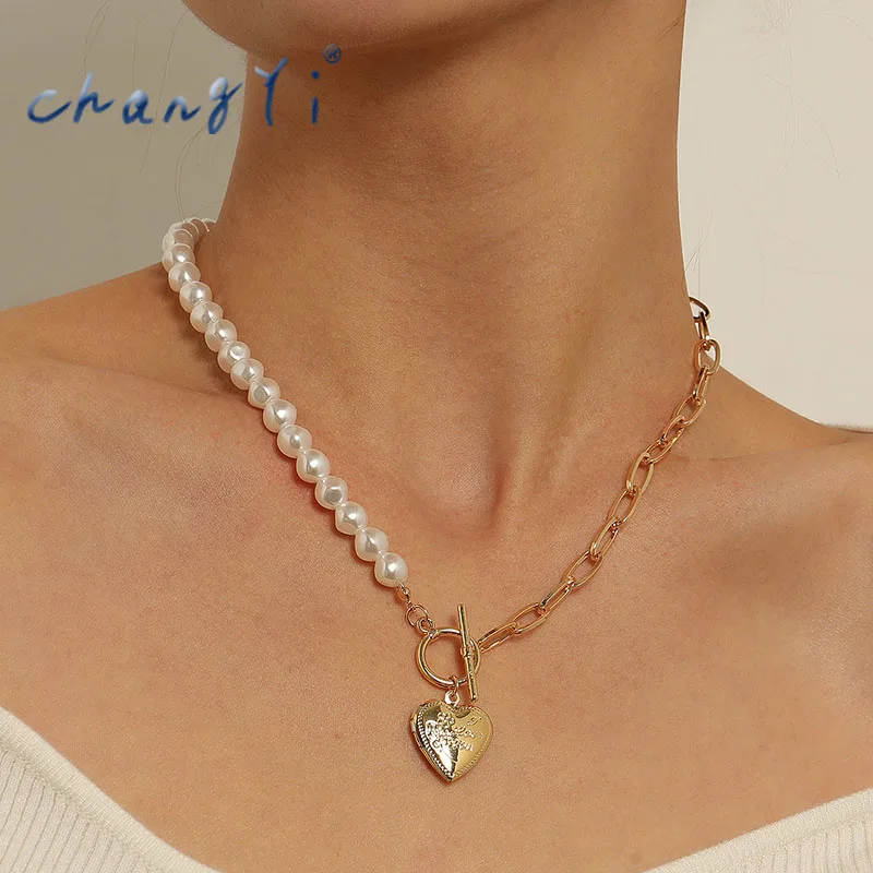 Changyi 2021 Trend Women Jewelery Pendant Necklace French Vintage Double Layers Chain Necklace Elegant Party Pearl Necklace
Changyi 2021 Trend Women Jewelery Pendant Necklace French Vintage Double Layers Chain Necklace Elegant Party Pearl Necklace