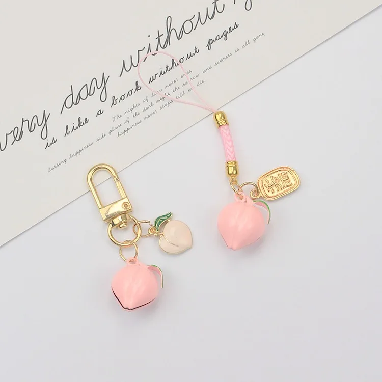 Japanese Cute Fruit Peach Bell Keychain For Woman And Girl Bag Airpdos Pendant Jewelry Accessories Alloy Car Keyring Couple Gift
Japanese Cute Fruit Peach Bell Keychain For Woman And Girl Bag Airpdos Pendant Jewelry Accessories Alloy Car Keyring Couple Gift