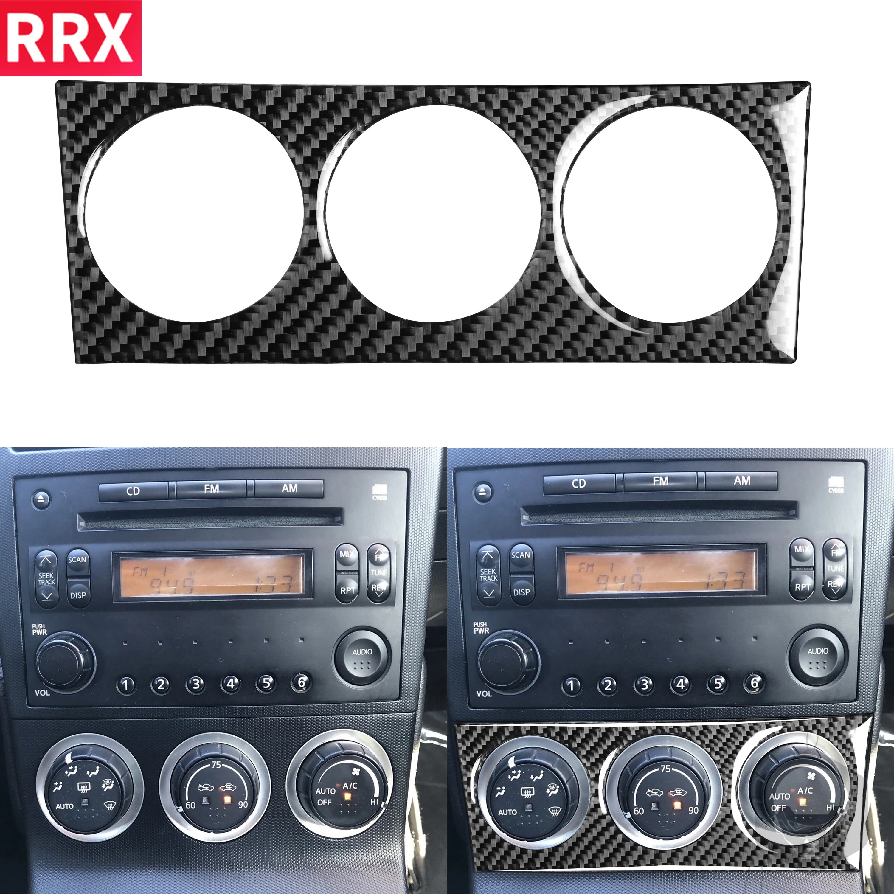 For Nissan 350Z Z33 2003-2009 Real Black Carbon Fiber Sticker Air Conditioning Control Panel AC Button Interior Car Accessories
For Nissan 350Z Z33 2003-2009 Real Black Carbon Fiber Sticker Air Conditioning Control Panel AC Button Interior Car Accessories