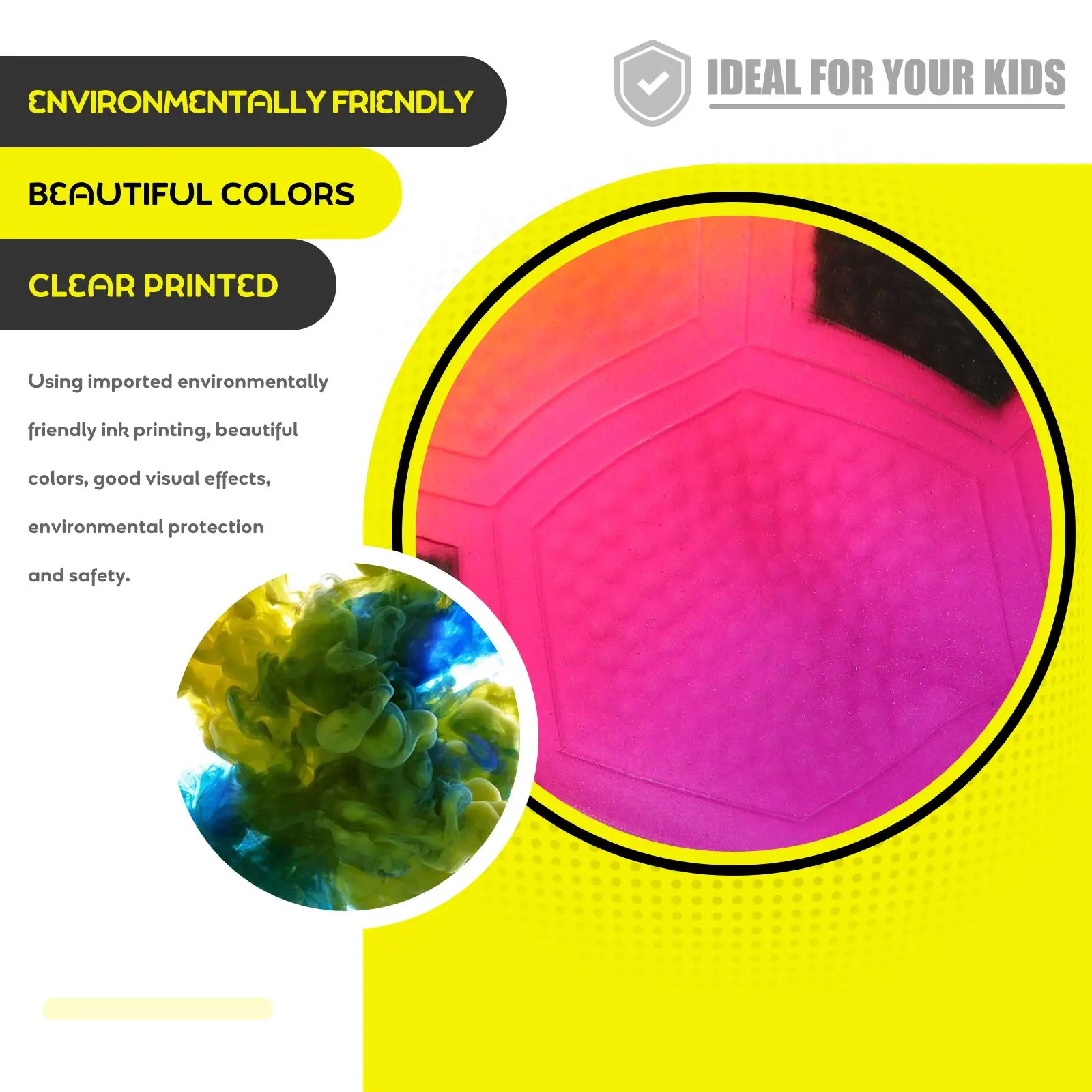 2 Sets/6pcs Rainbow Funny Lightweight Inflatable Soccer Balls Basketballs Rugby Balls