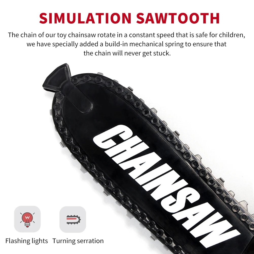 Pretend Play Light And Sound Kids Gift Preschool Chainsaw Toy Lawn Gardening Battery Operated Outside Construction ABS Plastic
Pretend Play Light And Sound Kids Gift Preschool Chainsaw Toy Lawn Gardening Battery Operated Outside Construction ABS Plastic