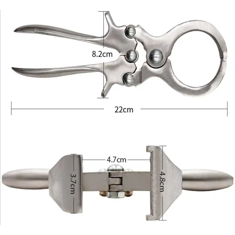 Stainless Steel Without Blood Pig Castration Clamp Castration Tool Castration Forceps Veterinary Special Tools