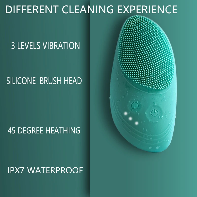 Ultrasonic Silicone Electric Facial Cleansing Brush Sonic Face Cleanser Skin Mango Shape Washing Massager Brush Rechargeable
Ultrasonic Silicone Electric Facial Cleansing Brush Sonic Face Cleanser Skin Mango Shape Washing Massager Brush Rechargeable