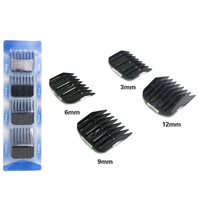 4pcs/set Limit Comb Hair Cut Trimmer Clipper Attachment Guide Barber Styling Tools Set
4pcs/set Limit Comb Hair Cut Trimmer Clipper Attachment Guide Barber Styling Tools Set