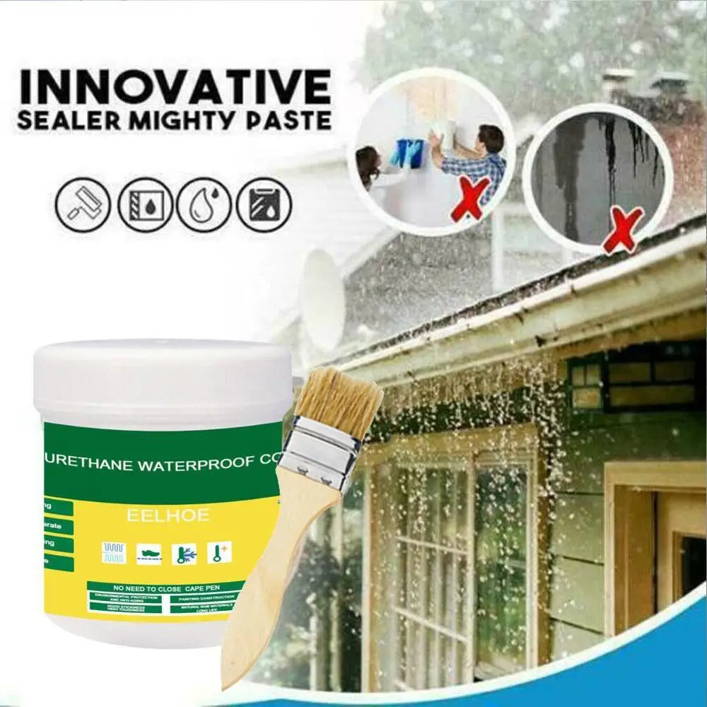 

Инновационный герметик Mighty Paste 100/300 г, полиуретановое водонепроницаемое покрытие для дома, ванной комнаты, крыши