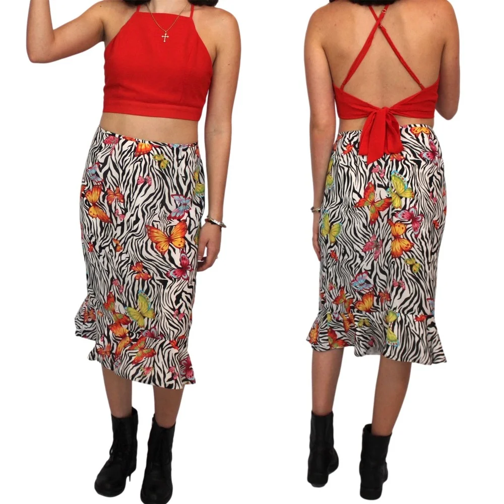 2021 Women Zebra and Butter-fly Print Midi Skirt Straight-Fit Elastic Waist Split Mermaid Skirts Ladies Streetwear
2021 Women Zebra and Butter-fly Print Midi Skirt Straight-Fit Elastic Waist Split Mermaid Skirts Ladies Streetwear