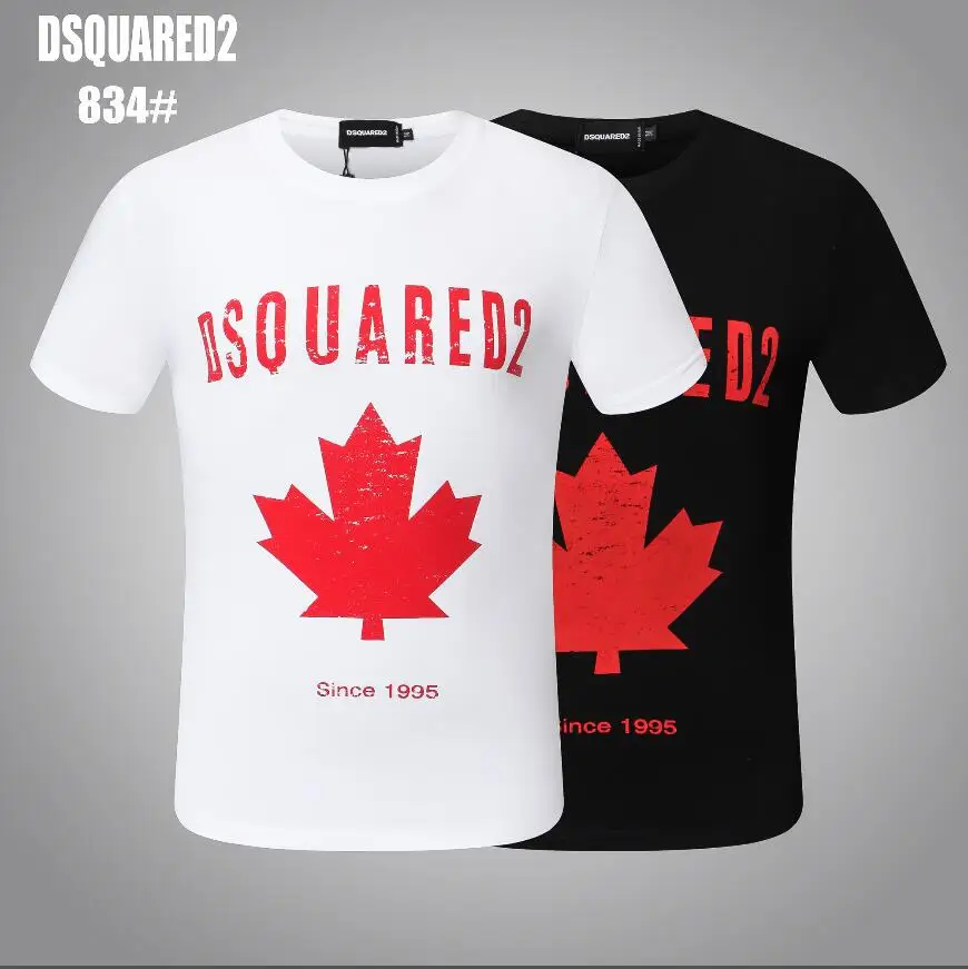 Hip-hop short-sleeved T-shirt men's and women's summer loose large size printing, trend Dsquared2 834
Hip-hop short-sleeved T-shirt men's and women's summer loose large size printing, trend Dsquared2 834
