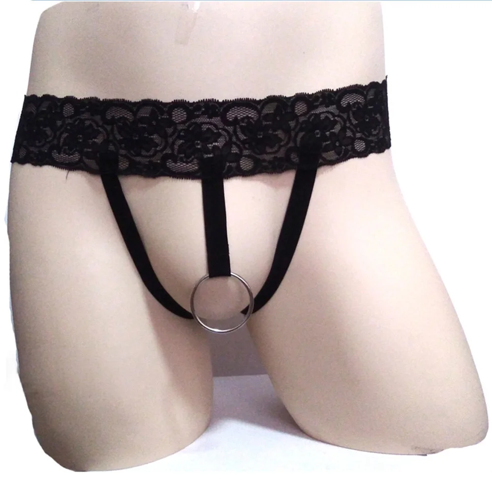 Mens Sexy See-through Lace Hollow Out Panties Underwear Leather Thongs Briefs O Ring Hoop Cock Hole Erotic Underpants Clubwear
Mens Sexy See-through Lace Hollow Out Panties Underwear Leather Thongs Briefs O Ring Hoop Cock Hole Erotic Underpants Clubwear