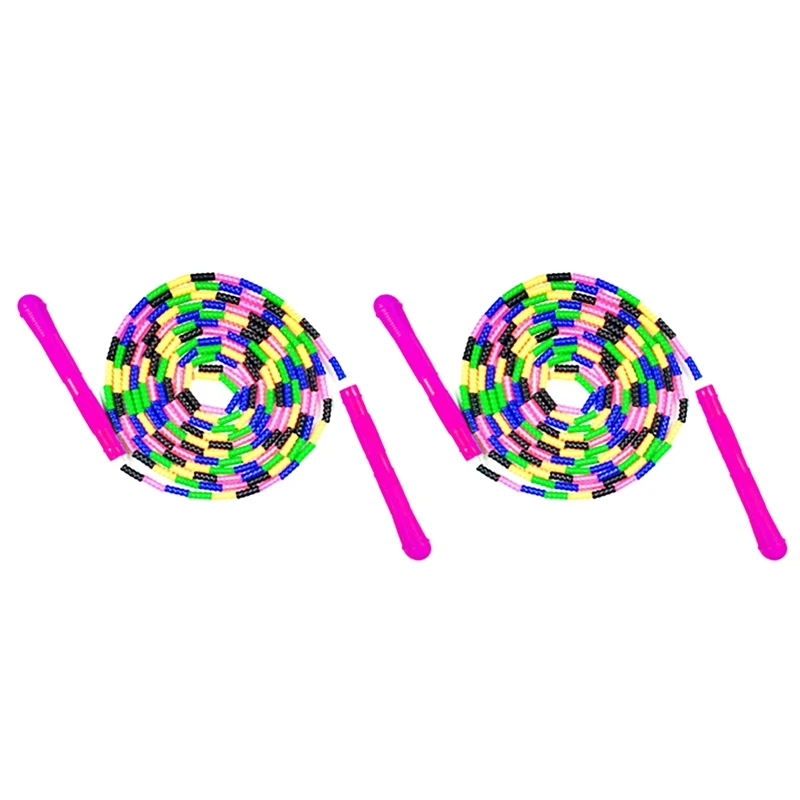 2Pack Jump Rope 5M Long Jump Rope Segmented Beaded DIY Skipping Rope Suitable for Children and Adults
2Pack Jump Rope 5M Long Jump Rope Segmented Beaded DIY Skipping Rope Suitable for Children and Adults