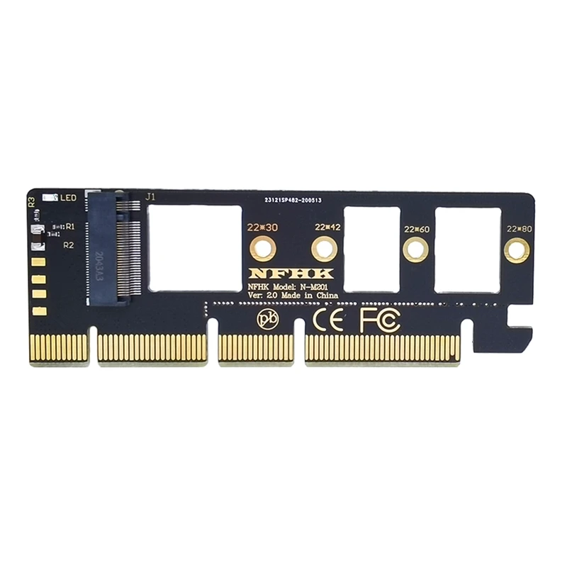 Expansion Card M.2 NVME SSD to PCIE 3.0 X16/X8/X4 Desktop SSD Adapter Card Support 2230 2242 2260 2280 Size SSD
Expansion Card M.2 NVME SSD to PCIE 3.0 X16/X8/X4 Desktop SSD Adapter Card Support 2230 2242 2260 2280 Size SSD