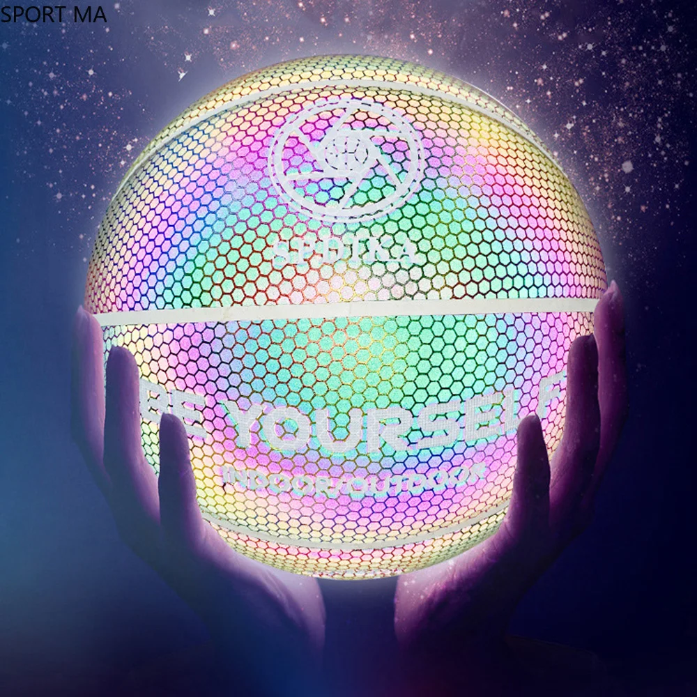 Hot Sale Luminous Basketball Glow Reflective Basketball 2020 New Holographic Luminous Personalized Birthday Gift NO.7 Basketball
Hot Sale Luminous Basketball Glow Reflective Basketball 2020 New Holographic Luminous Personalized Birthday Gift NO.7 Basketball