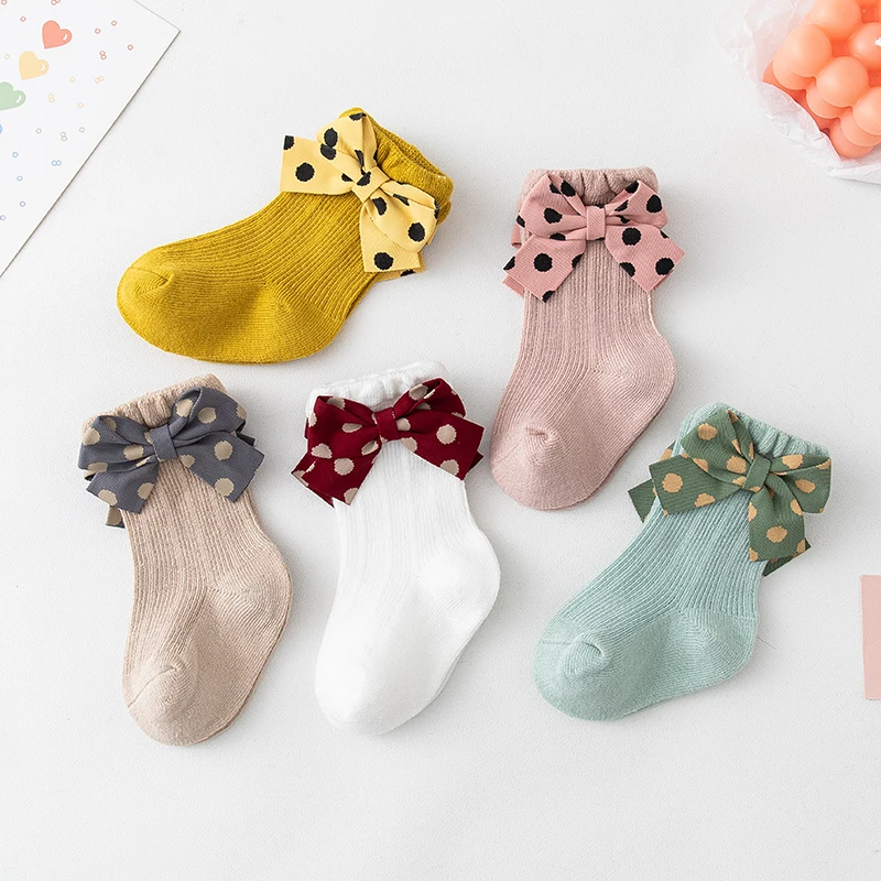 Emmababy Newborn Toddlers Baby Crew Socks Infant Girls Anti Slip Stretch Tube Socks with Bows Clothing Accessory Cotton 
Emmababy Newborn Toddlers Baby Crew Socks Infant Girls Anti Slip Stretch Tube Socks with Bows Clothing Accessory Cotton