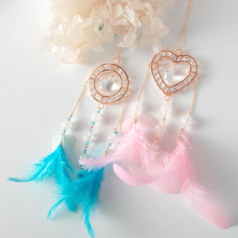 Dream Catcher Handmade Feather and Crystals Room Wall Decoration Mini Dream Catcher Home Accessories
Dream Catcher Handmade Feather and Crystals Room Wall Decoration Mini Dream Catcher Home Accessories