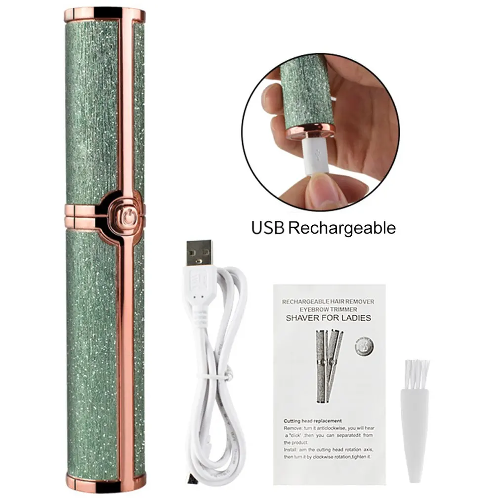 Rechargeable Eyebrow Hair Remover Painless Eyebrow Trimmer Razor Tool For Face Lips Nose Facial Hair Removal With LED Light
Rechargeable Eyebrow Hair Remover Painless Eyebrow Trimmer Razor Tool For Face Lips Nose Facial Hair Removal With LED Light