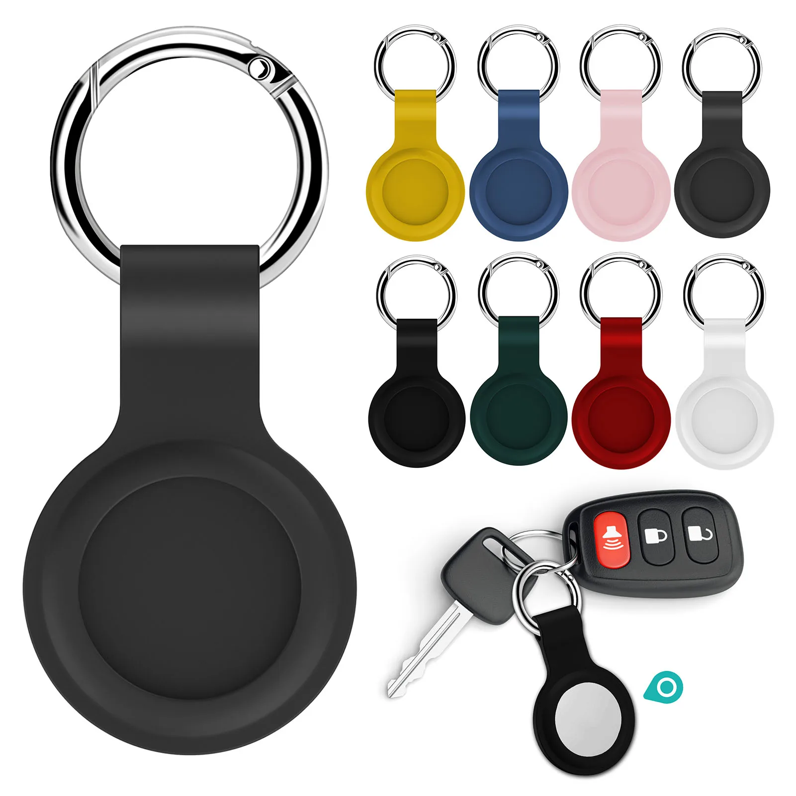 For Apple Airtags Liquid Silicone Protective Sleeve For Apple Locator Tracker Anti-lost Device Keychain Protective case Hot
For Apple Airtags Liquid Silicone Protective Sleeve For Apple Locator Tracker Anti-lost Device Keychain Protective case Hot