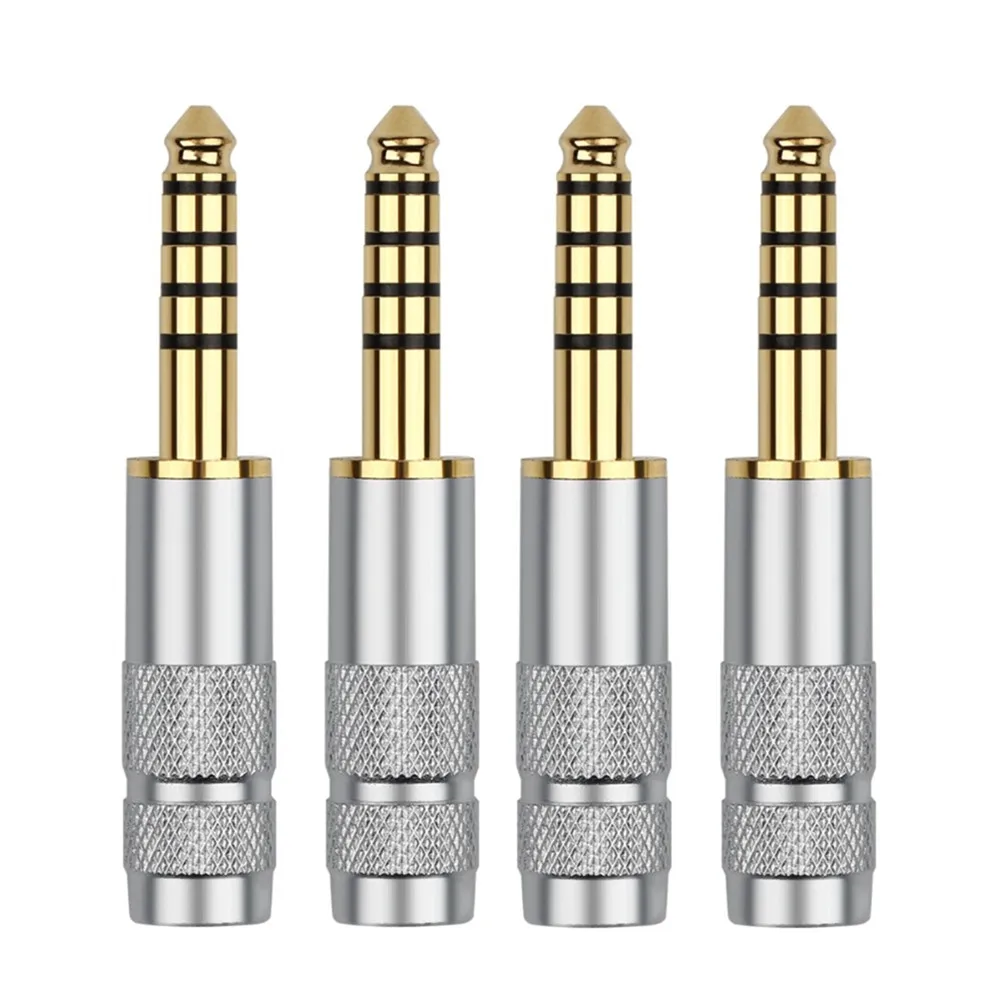 Audio Jacks 4.4mm 5 Pole Pure Copper Connector Gold Plug Male Headphone Jack For NW-WM1Z/A Headset Adapter Hifi Earphone Plugs
Audio Jacks 4.4mm 5 Pole Pure Copper Connector Gold Plug Male Headphone Jack For NW-WM1Z/A Headset Adapter Hifi Earphone Plugs