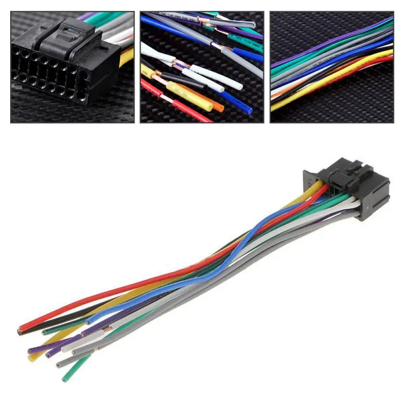 1 Pcs 16 Pin Radio Wire Harness Audio Connector Line Replacement For Pioneer 2350 Car CD Stereo 6.3 Inch Meet EIA Color Code
1 Pcs 16 Pin Radio Wire Harness Audio Connector Line Replacement For Pioneer 2350 Car CD Stereo 6.3 Inch Meet EIA Color Code