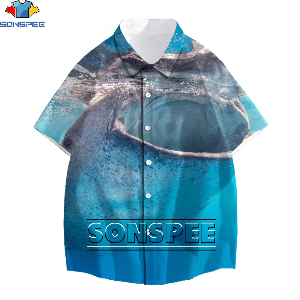 SONSPEE High-definition 3D printing shark T-shirt men and women high-quality printing T-shirt retro casual loose oversized tops
SONSPEE High-definition 3D printing shark T-shirt men and women high-quality printing T-shirt retro casual loose oversized tops