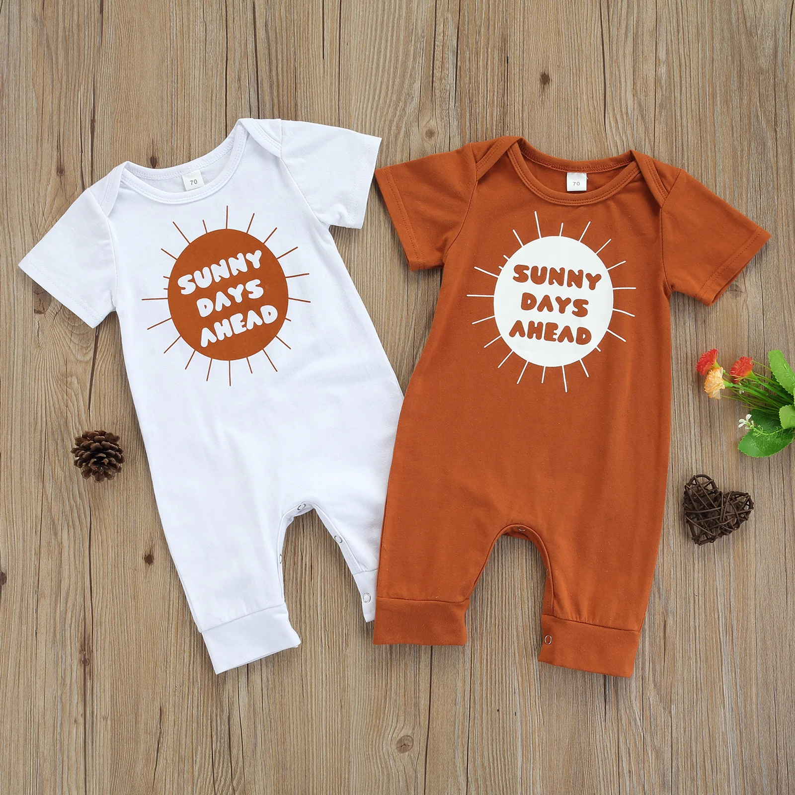 OPPERIAYA Summer Newborn Baby Girls Boys Clothing Casual Cotton Romper Cute Letter Sun Print Short Sleeve Crew Neck Jumpsuit
OPPERIAYA Summer Newborn Baby Girls Boys Clothing Casual Cotton Romper Cute Letter Sun Print Short Sleeve Crew Neck Jumpsuit
