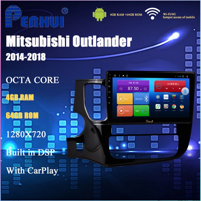 Car DVD for Mitsubishi Outlander ( 2014-2018) Car Radio Multimedia Video Player Navigation GPS Android 10.0 Double Din
Car DVD for Mitsubishi Outlander ( 2014-2018) Car Radio Multimedia Video Player Navigation GPS Android 10.0 Double Din