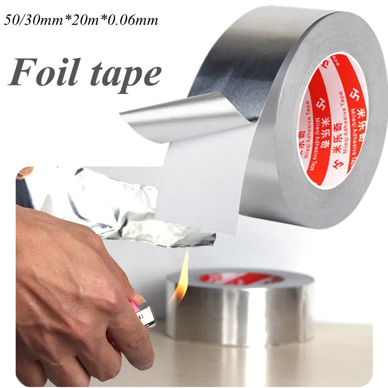 Electrical Copper Aluminum Foil Tape 30/50MM*20M High Temperature Waterproof Resistant Pipe Kitchen Repair Sticker
Electrical Copper Aluminum Foil Tape 30/50MM*20M High Temperature Waterproof Resistant Pipe Kitchen Repair Sticker