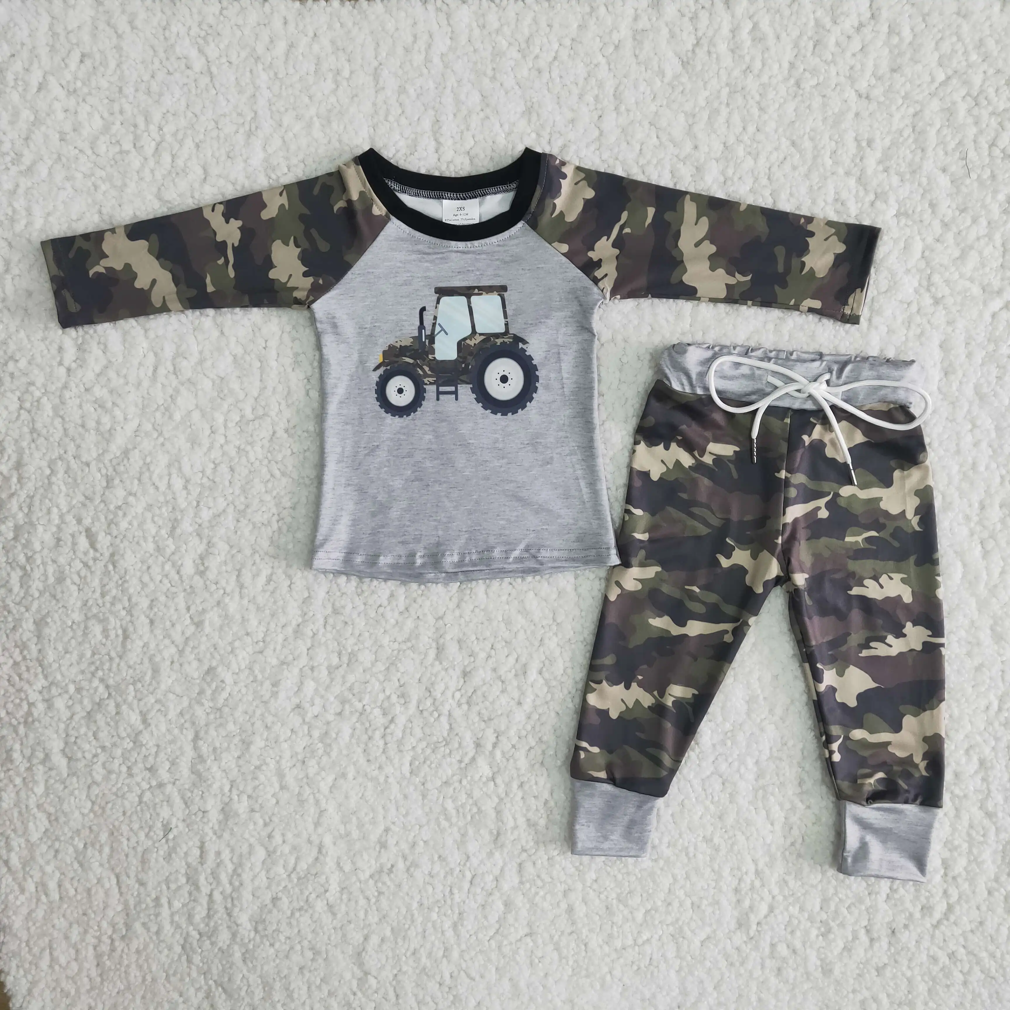 Autumn Winter Boy's Truck Camouflage Print Long Sleeve Pantsuit Kids Clothes Wholesale
Autumn Winter Boy's Truck Camouflage Print Long Sleeve Pantsuit Kids Clothes Wholesale