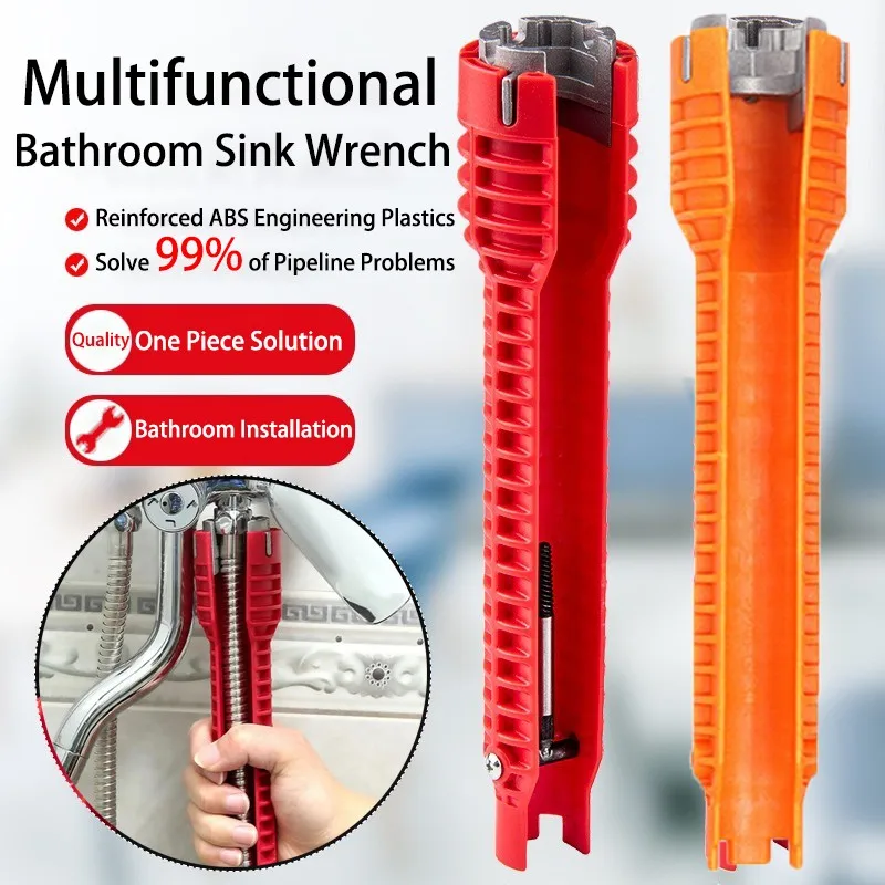 8 In 1 Flume Wrench Anti-slip Kitchen Sink Key Set Repair Wrench Bathroom Faucet Assembly Plumbing Installation Wrench Hand Tool
8 In 1 Flume Wrench Anti-slip Kitchen Sink Key Set Repair Wrench Bathroom Faucet Assembly Plumbing Installation Wrench Hand Tool