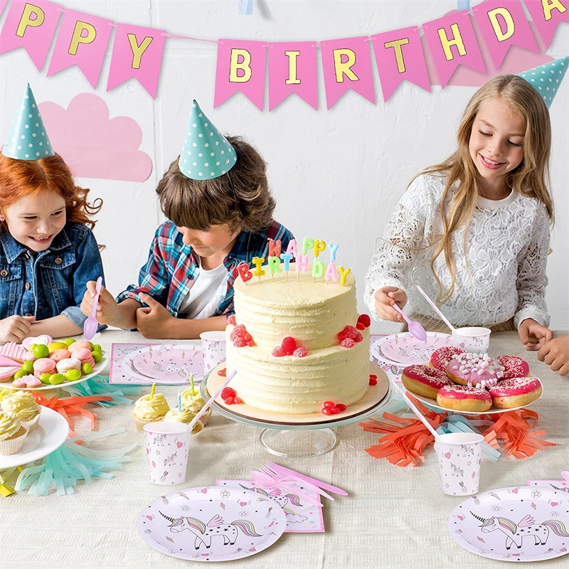 72pcs Unicorn Disposable Tableware Unicorn Birthday Party Decor Kid Baby Shower Birthday Party Girl Favor Unicorn Party Supplies
72pcs Unicorn Disposable Tableware Unicorn Birthday Party Decor Kid Baby Shower Birthday Party Girl Favor Unicorn Party Supplies
