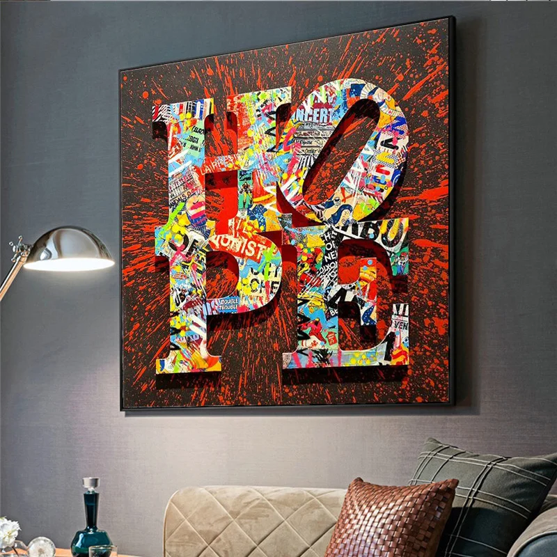 The Hope Motivational Phrase Graffiti Art Paintings Print on Canvas Art Posters and Prints Street Art Pictures Home Decoration
The Hope Motivational Phrase Graffiti Art Paintings Print on Canvas Art Posters and Prints Street Art Pictures Home Decoration