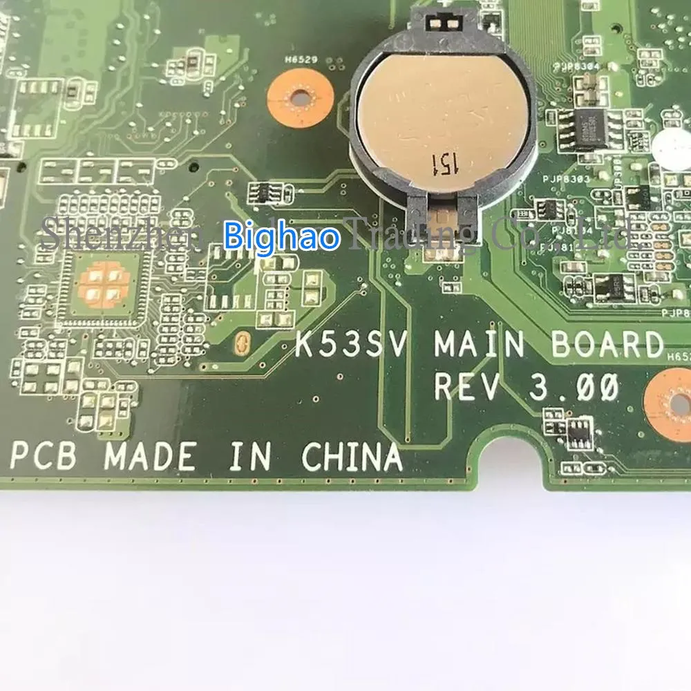 Mainboard K53SV For asus K53SM K53S A53S X53S P53S K53SJ K53SC laptop motherboard rev3.0/3.1 GT540M 2G 100% full Test working