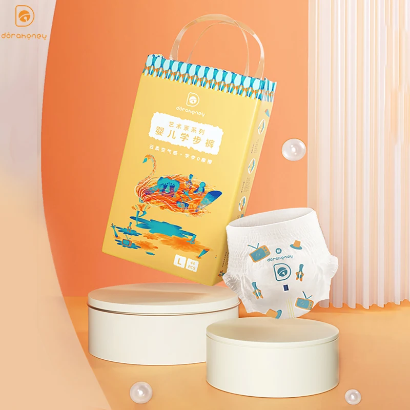 Dorahoney Детские тренировочные штаны, одноразовые подгузники для детей, дышащие, удобные, оптовые продажи подгузников, хорошо впитывающие
Dorahoney Детские тренировочные штаны, одноразовые подгузники для детей, дышащие, удобные, оптовые продажи подгузников, хорошо впитывающие