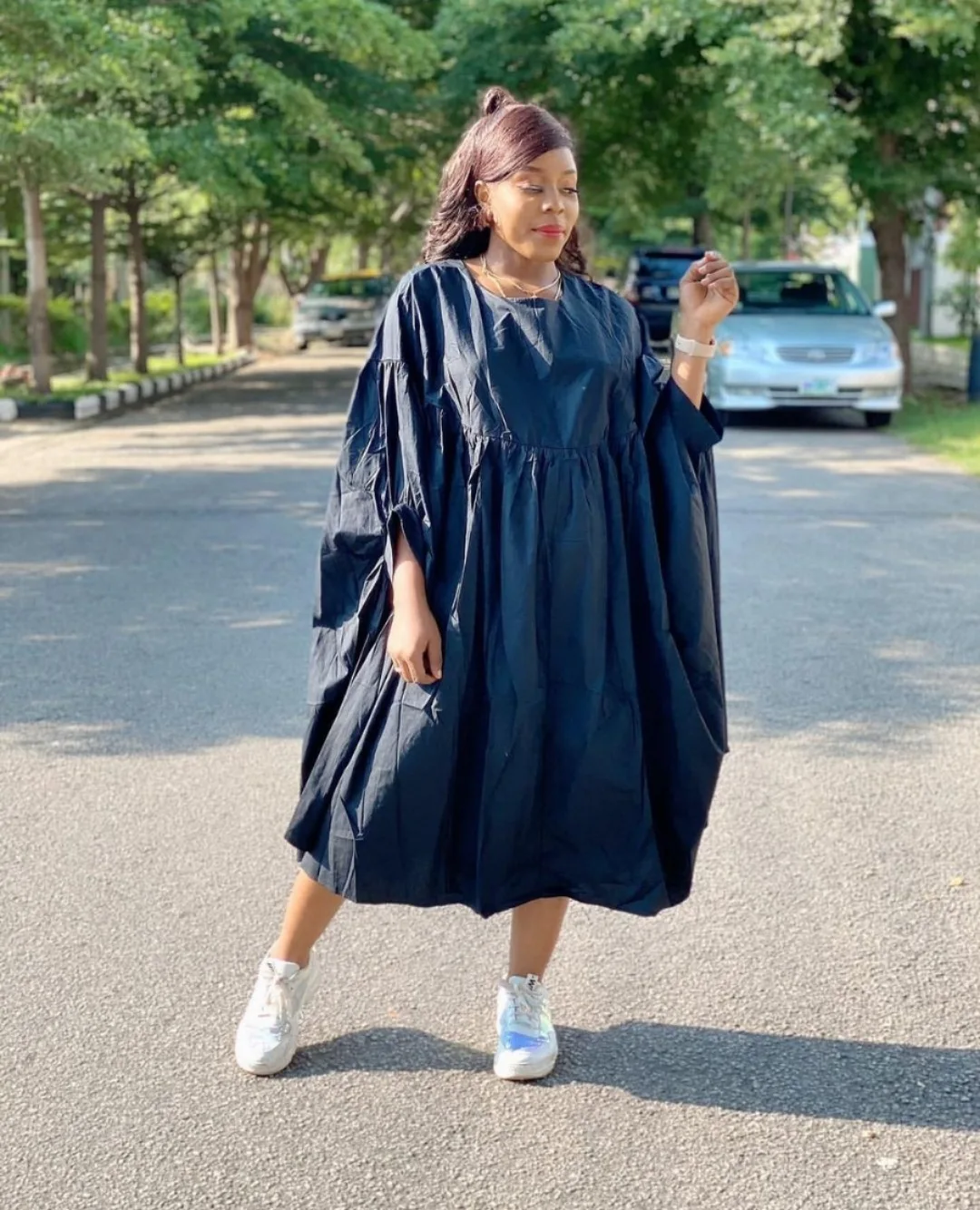 Women Loose Dresses O Neck Pleated Casual Fashion Large Size Ladies Female African Fashion Spring Summer New Baggy Robes
Women Loose Dresses O Neck Pleated Casual Fashion Large Size Ladies Female African Fashion Spring Summer New Baggy Robes