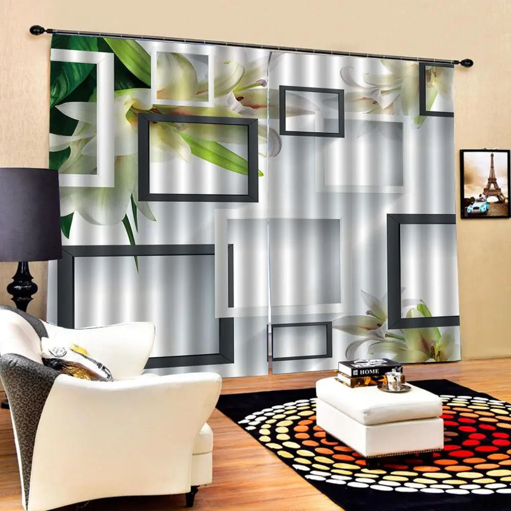 Photo stereoscopic curtains flower lily print 3d curtains window balcony thickened windshield blackout curtains
Photo stereoscopic curtains flower lily print 3d curtains window balcony thickened windshield blackout curtains