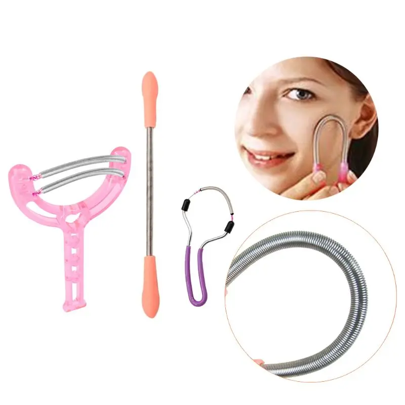 3 шт. ручной эпилятор для удаления волос на лице|hair remova|facial hairfacial threading machine |