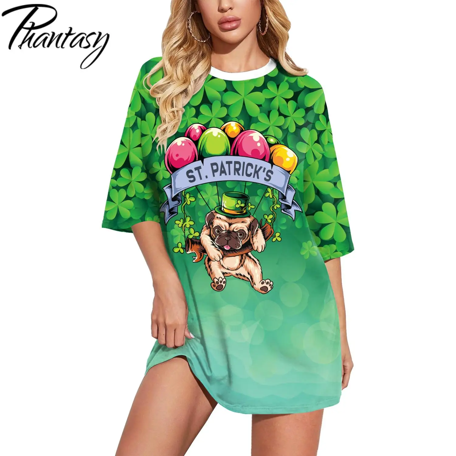 Phantasy 2022 Women's St. Patrick's Day T-Shirts Cute Puppy Print Short Sleeve Tees Adults Festival Couple Clothing Casual Tops
Phantasy 2022 Women's St. Patrick's Day T-Shirts Cute Puppy Print Short Sleeve Tees Adults Festival Couple Clothing Casual Tops