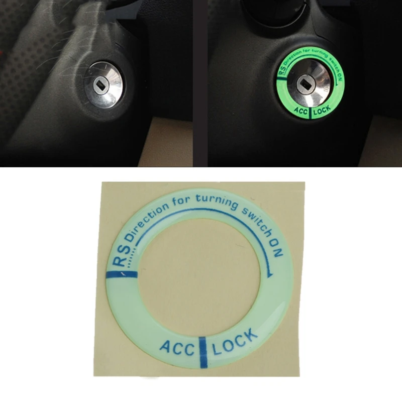 Car Glow Key Ring Hole Sticker Lumunous Ignition Switch Cover Motorcycle Decal
Car Glow Key Ring Hole Sticker Lumunous Ignition Switch Cover Motorcycle Decal