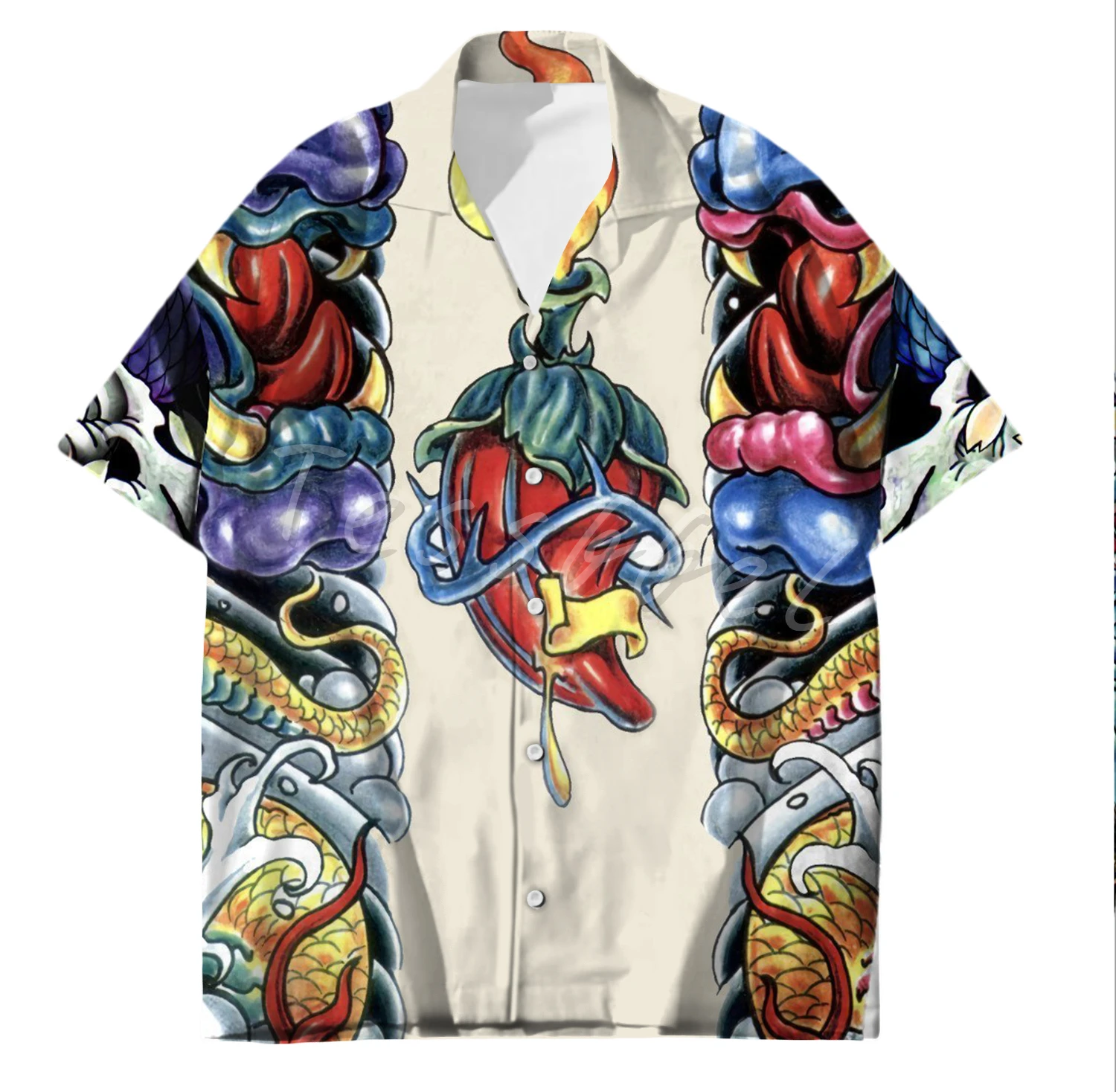 Tessffel Samurai Japan Tattoo 3D Print Men’s Hawaiian Shirts Beach Shirt Fashion Summer Harajuku Casual Oversize Streetwear S33
Tessffel Samurai Japan Tattoo 3D Print Men’s Hawaiian Shirts Beach Shirt Fashion Summer Harajuku Casual Oversize Streetwear S33