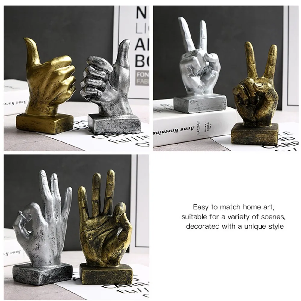 Hand Statues Home Decor Resin Retro Finger Gesture Sculpture Desk Decoration for Home Living Room Cabinet Office Coffee Shop
Hand Statues Home Decor Resin Retro Finger Gesture Sculpture Desk Decoration for Home Living Room Cabinet Office Coffee Shop