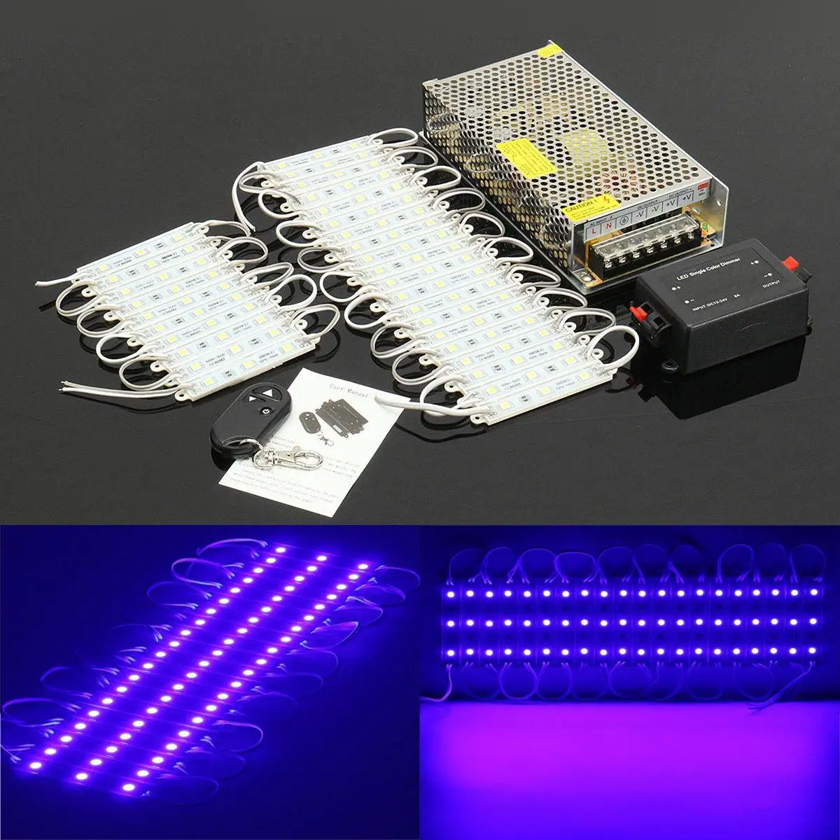 30PCS LED Module 3 LED 5 Colors SMD5050 LED Module Store Strip Light Front Window Lamp + Power Supply + Remote DC12V
30PCS LED Module 3 LED 5 Colors SMD5050 LED Module Store Strip Light Front Window Lamp + Power Supply + Remote DC12V