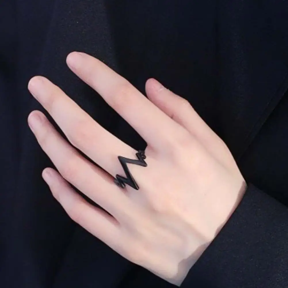 ECG Shaped Ring American Street Style Decorative Men Women Fashionable Alloy Ring for Party
ECG Shaped Ring American Street Style Decorative Men Women Fashionable Alloy Ring for Party