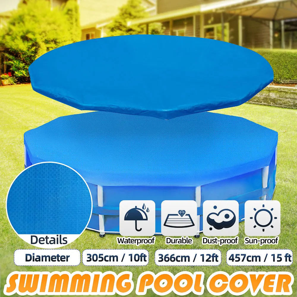 10/12/15 ft Round Swimming Paddling Pool with Rope Cover Inflatable Round Swim Pool UV-resistant Waterproof Dustproof Cover
10/12/15 ft Round Swimming Paddling Pool with Rope Cover Inflatable Round Swim Pool UV-resistant Waterproof Dustproof Cover