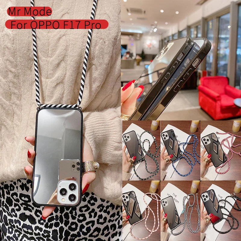 Fashion Long Lanyard Mirror Protective Hard Shell Phone Case Back Cover Capa For Oppo Realme 3 5 For Oppo Reno 4 3 2 Pro A32 A72
Fashion Long Lanyard Mirror Protective Hard Shell Phone Case Back Cover Capa For Oppo Realme 3 5 For Oppo Reno 4 3 2 Pro A32 A72