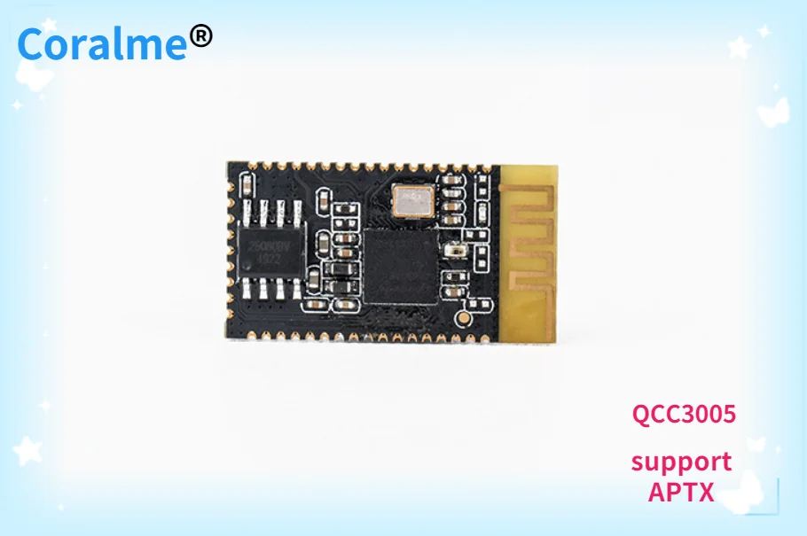 QCC3005 Bluetooth module with APTX The original imported chip supply is stable
QCC3005 Bluetooth module with APTX The original imported chip supply is stable