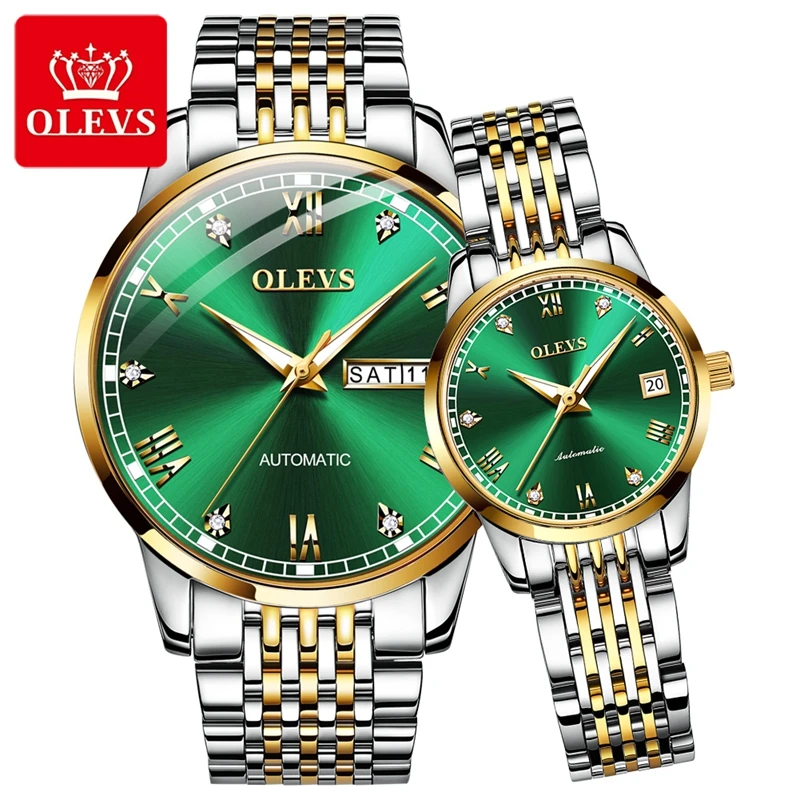 OLEVS Luxury Lover Watches Brand Women Men's Mechanical Watches Vintage Automatic Watch for Couple Gift reloj hombre mujer
OLEVS Luxury Lover Watches Brand Women Men's Mechanical Watches Vintage Automatic Watch for Couple Gift reloj hombre mujer