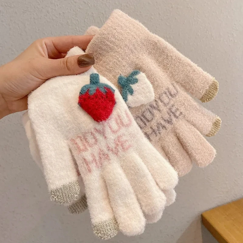 2 Pairs/Lot New Touch Screen Warm Gloves Women Cute Strawberry Gloves Adult Touch Screen Gloves Girls
2 Pairs/Lot New Touch Screen Warm Gloves Women Cute Strawberry Gloves Adult Touch Screen Gloves Girls