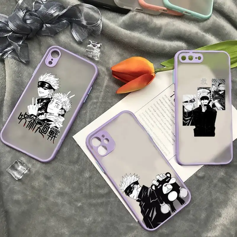 Jujutsu Kaisen Anime Phone Case matte transparent For iphone 7 8 11 12 plus mini x xs xr pro max cover
Jujutsu Kaisen Anime Phone Case matte transparent For iphone 7 8 11 12 plus mini x xs xr pro max cover