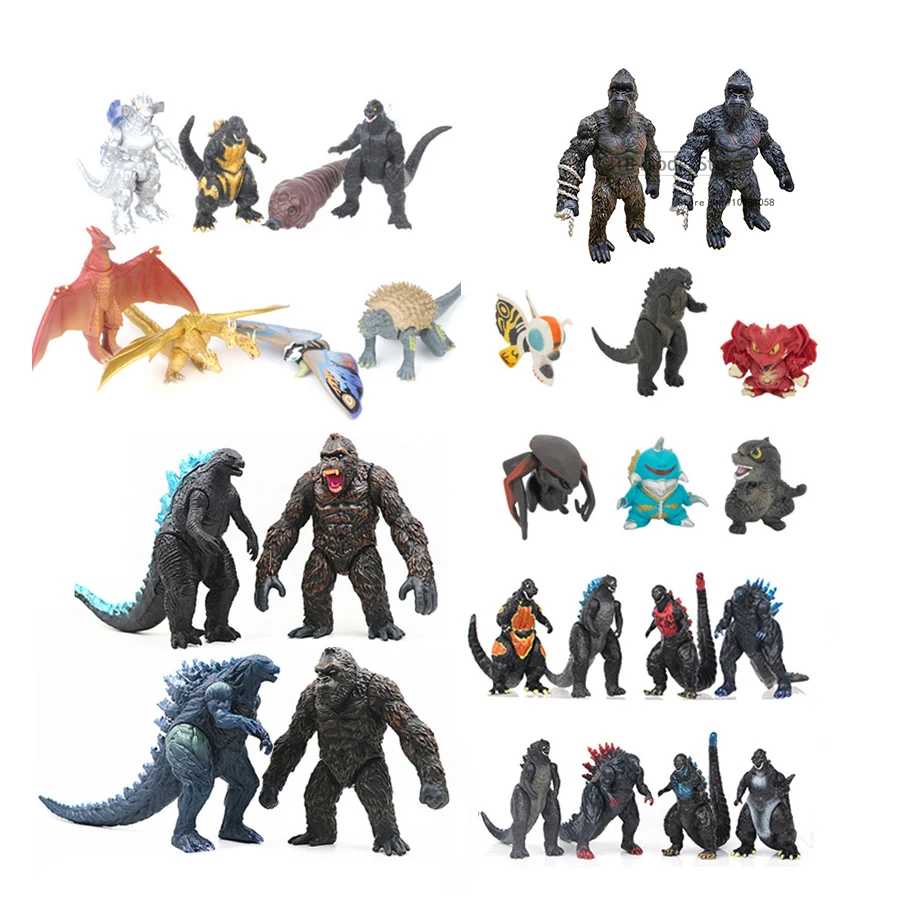 Godzilla VS King Kong Anime Figure Action Figurine Monster Q Version Statue Ornaments Model King Ghidrah Figma Toys For Children
Godzilla VS King Kong Anime Figure Action Figurine Monster Q Version Statue Ornaments Model King Ghidrah Figma Toys For Children