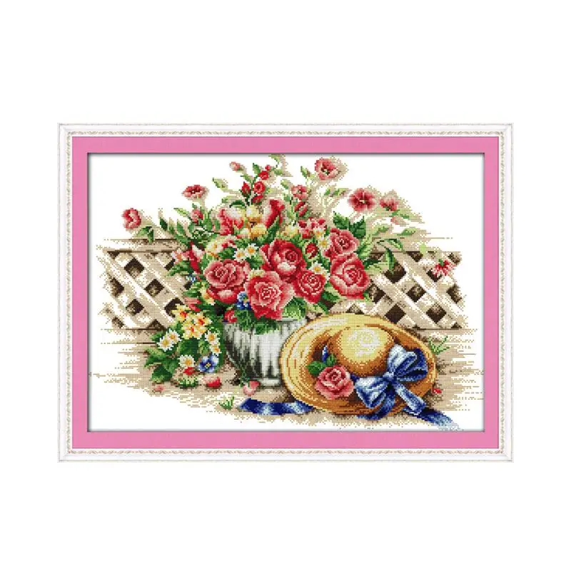 Sweet flower hat cross stitch kit cartoon 14ct 11ct count print canvas stitching embroidery DIY handmade needlework
Sweet flower hat cross stitch kit cartoon 14ct 11ct count print canvas stitching embroidery DIY handmade needlework